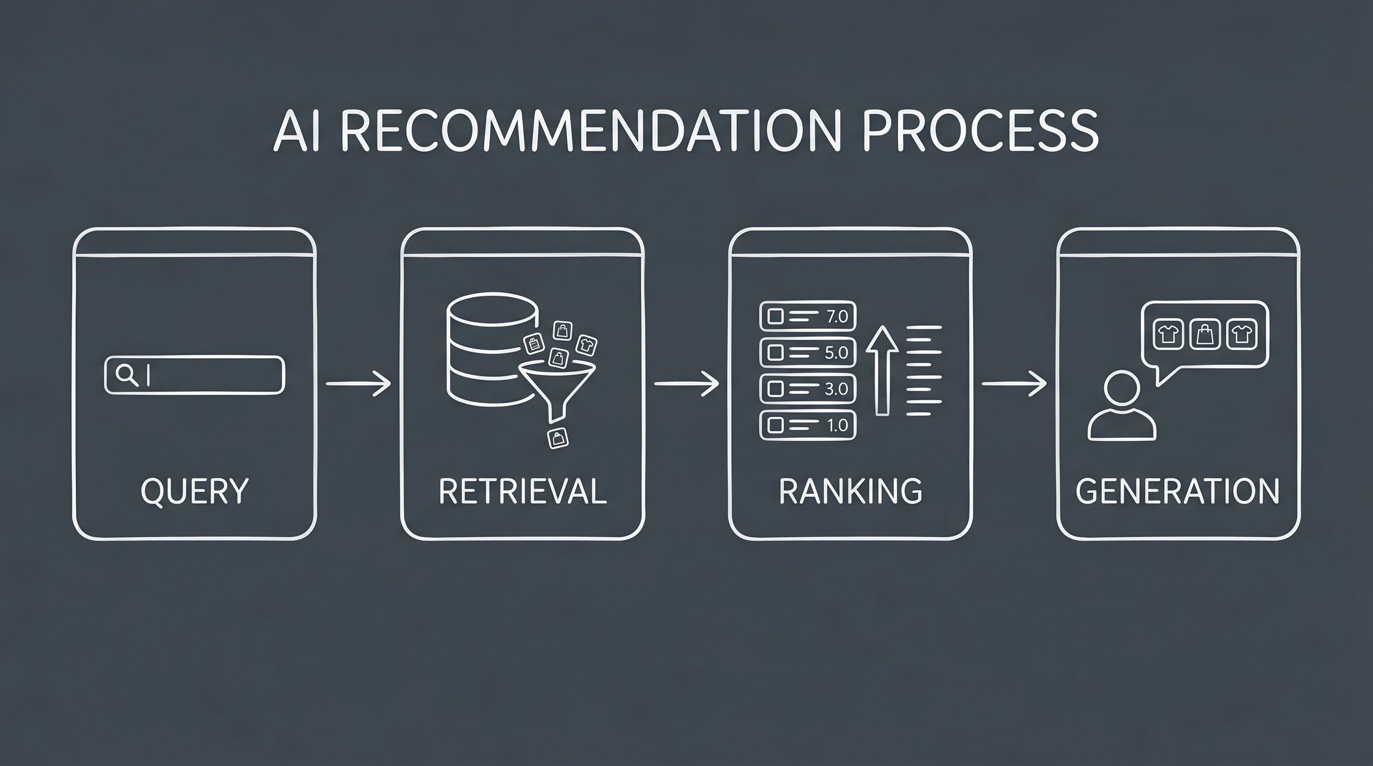 Diagram of AI search retrieval
